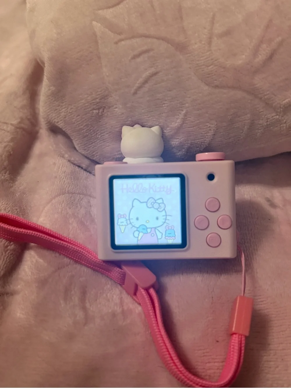 Hello Kitty Pink Mini Kids Camera with Matching Wrist Strap